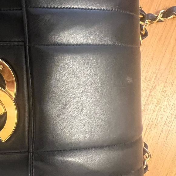 CHANEL FLAP BLACK VERTICAL LAMBSKIN  JUMBO - Picture 14 of 16